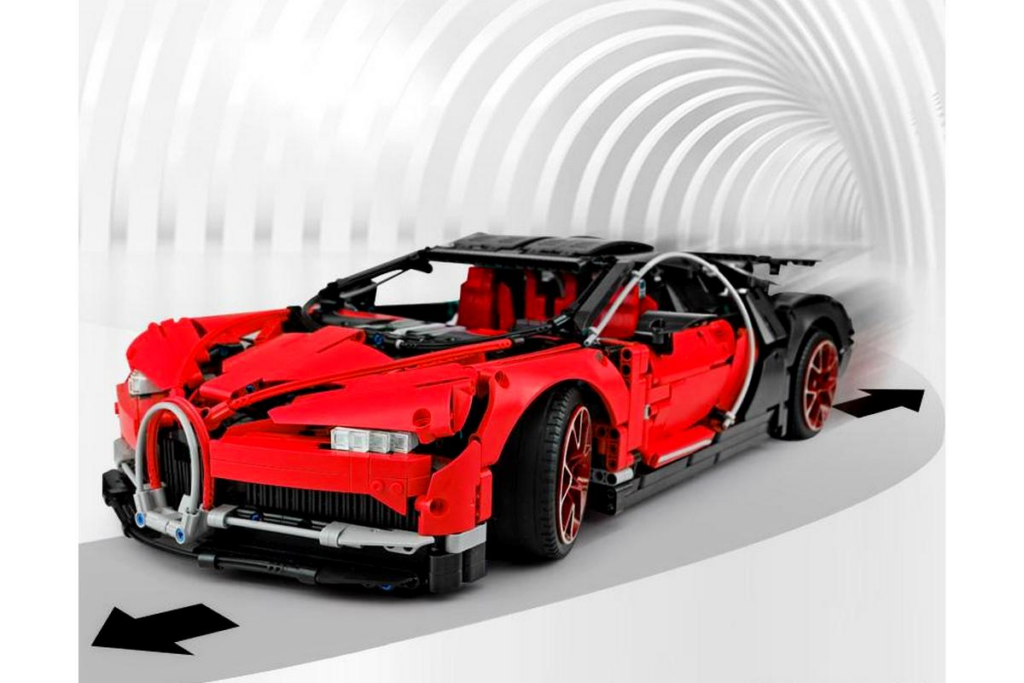 Купить Конструктор Lepin 20086B Bugatti Chiron (Красный) фото 3