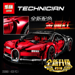 Купить Конструктор Lepin 20086B Bugatti Chiron (Красный) фото